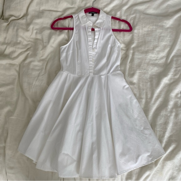 Express White Sleeveless Dress - Picture 1 of 6
